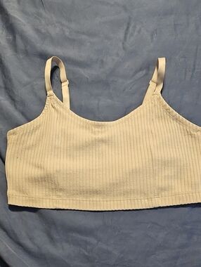 aerie Ribbed Scoop Bralette Crop Top